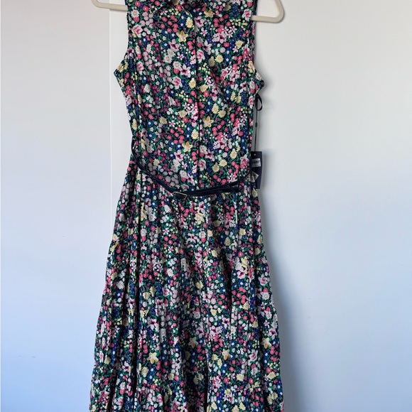 Tommy Hilfiger Navy Floral Button-Front Top with Multicolor Blooms - Picture 2 of 6